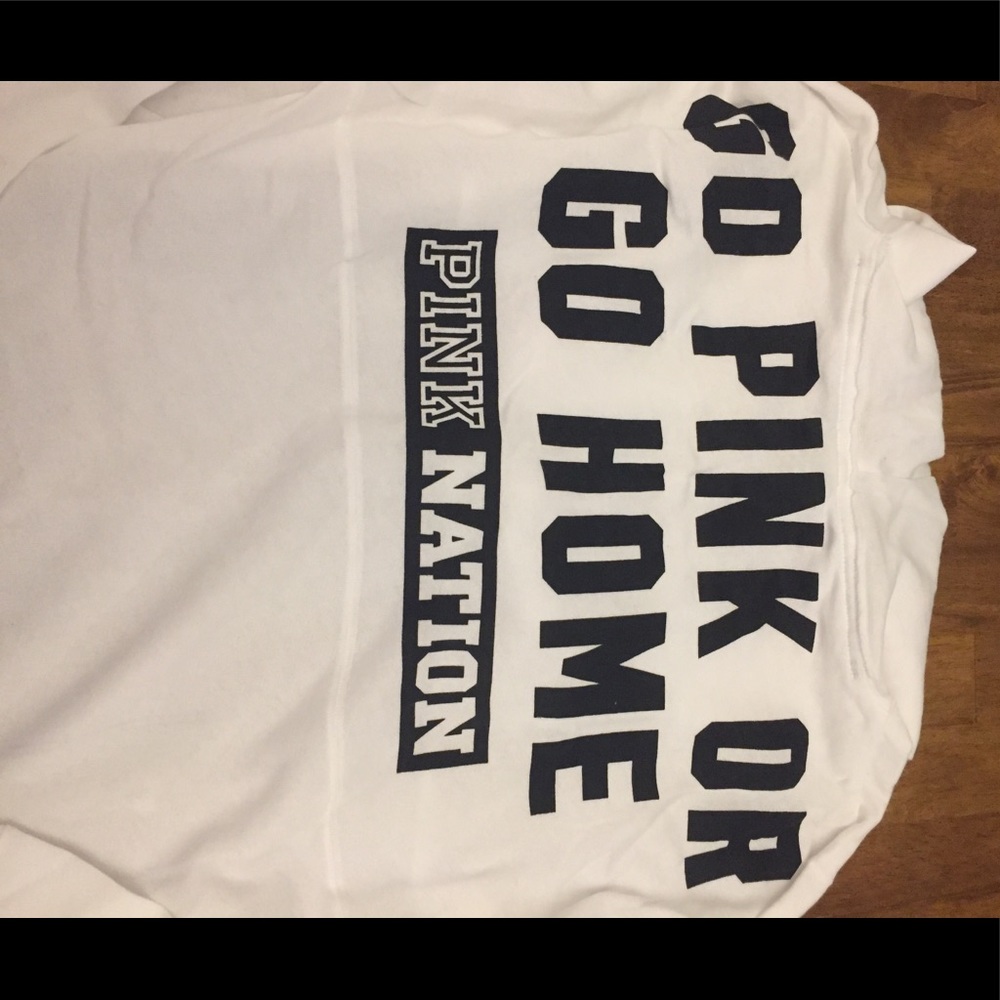 PINK NATION White Hoodie